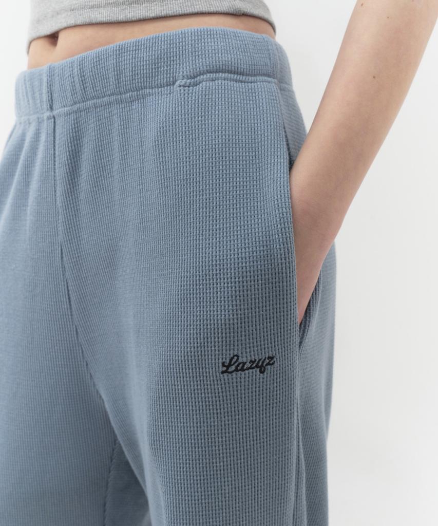 Leijiji Baked Waffle Lounge String Pants (5 Colors)
