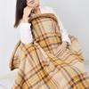 Multifunctional Moisture-Wicking Heat-Generating Flannel Nap Blanket - Fleece Shawl for Office & Kids