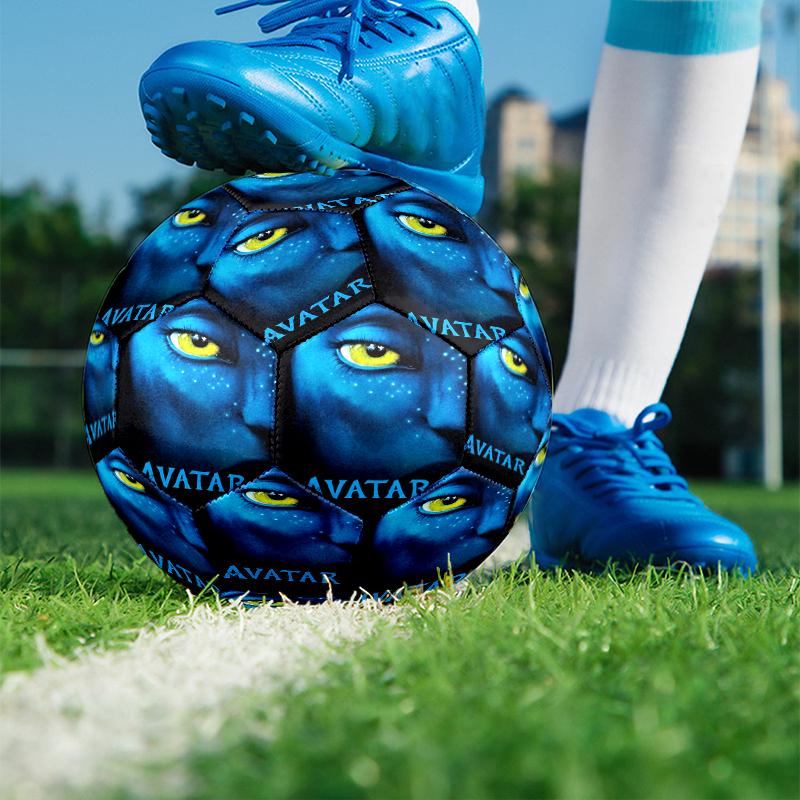 Pallone da Calcio Misura 5 con Stampa Avatar, Pallone in PU Resistente all'Usura per Allenamento Partita e Pratica Quotidiana, Regalo di Compleanno per Appassionati di Calcio