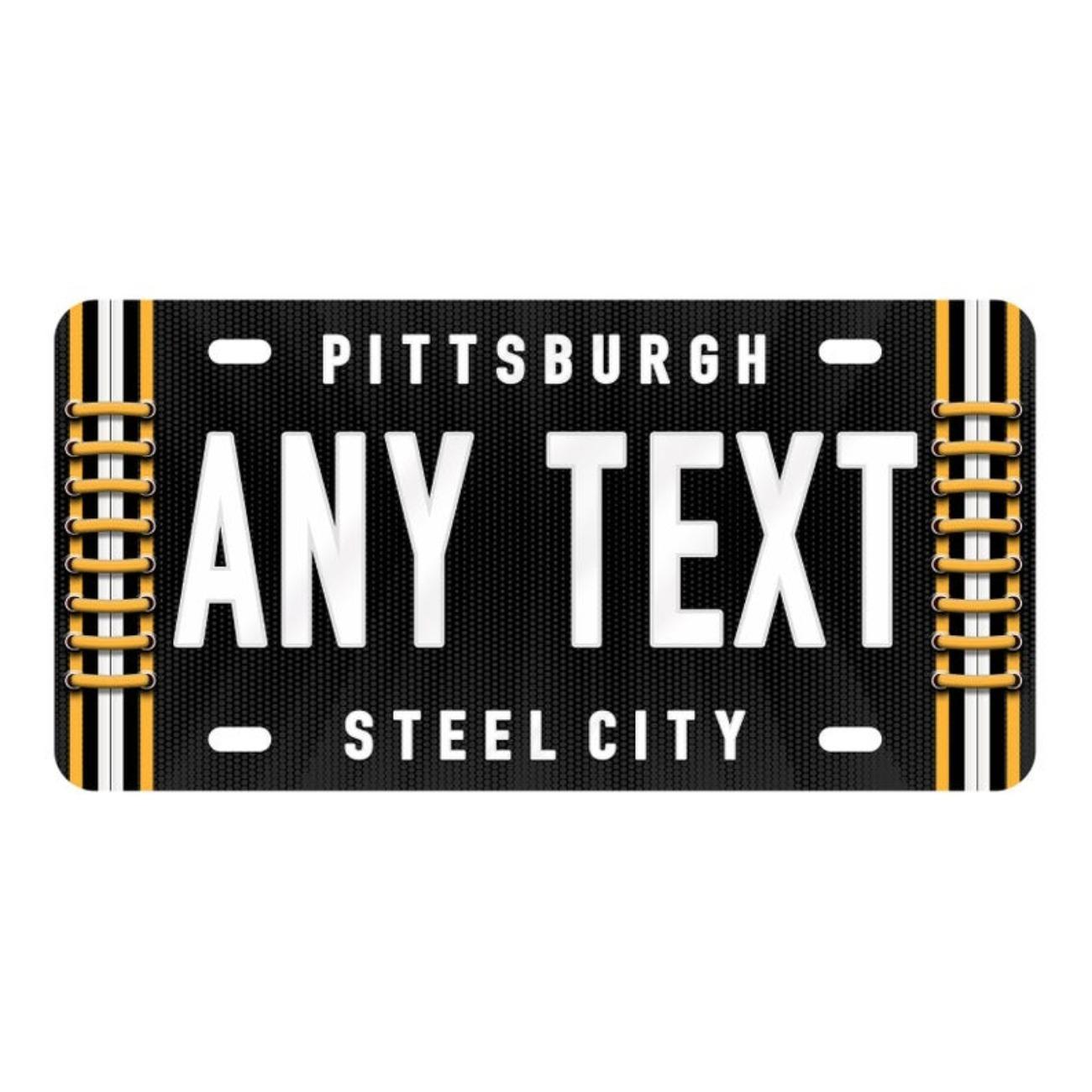 Personalized Pittsburgh Steelers Tin Sign Metal Poster Bar Home Wall Decor чёрный