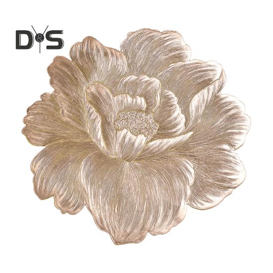 

Цветочный коврик под тарелку, коврик для стола из ПВХ, устойчивый к высоким температурам, нескользящий коврик для обеденного стола, износостойкий защитный коврик для стола золотистый