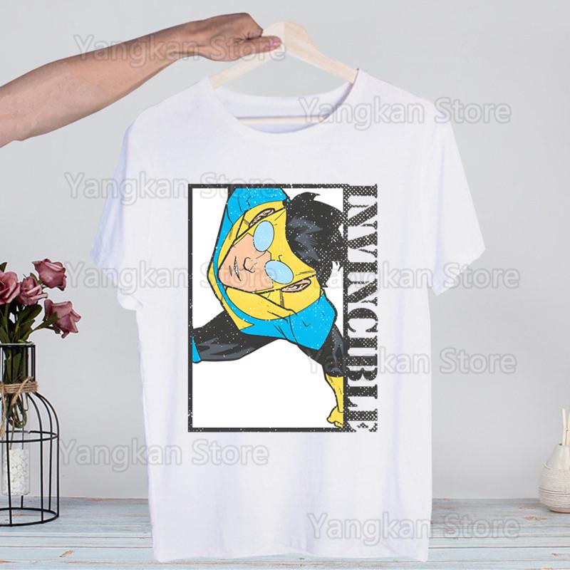 Invincible Mark Men Superheld Hot Sale Print Funny Graphic T Shirts Men/women Summer Harajuku Mens Streetwear Camisa Casual