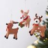 NUCHI Felt Elk Christmas Tree Ornament - Cute Hanging Animal Decoration