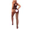 Women's High Elastic Hollow Fishnet Sexy Solid Color Erotic Lingerie Pajamas