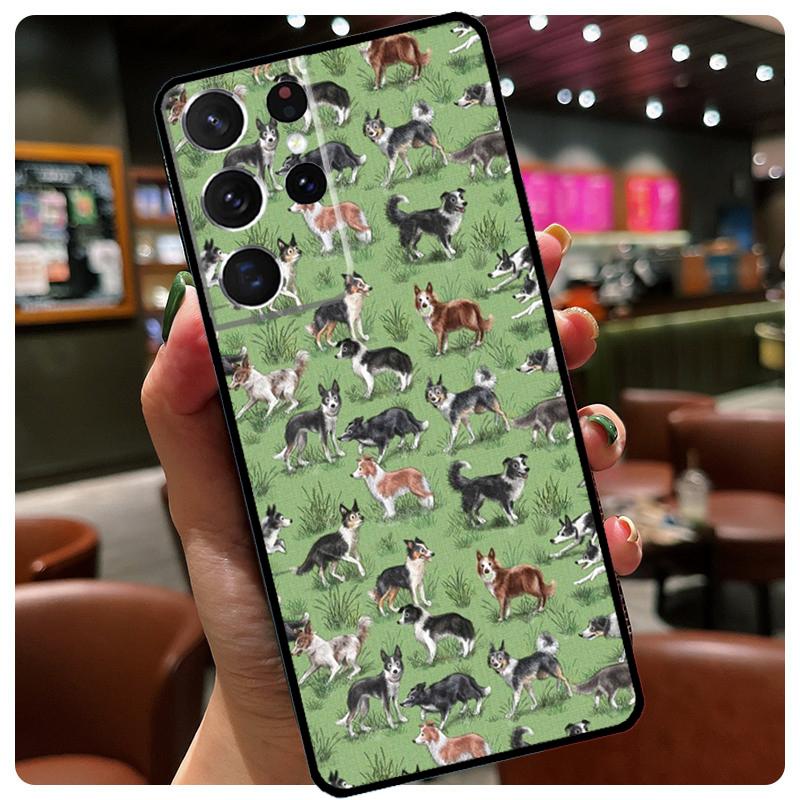 

Border Collie Dog Phone Case For Samsung Galaxy S23 Ultra S21 S22 S24 S25 Ultra S9 S10 Plus S24 S25 FE Cover Galaxy S22