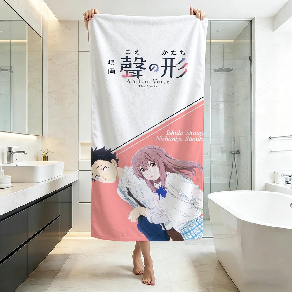 Touching-A Silent VoiceS Towel Five-Star Hotel Quality Eco-Friendly Ultra Soft Thick Towels & Beach Towels