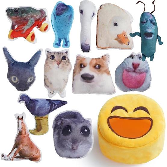Nocciola Dog Squeaky Toys, Plush Small Dog Toys for Dogs, Stuffed with Squeakers,12 pcs Puppy Toys with a Carrying Bag for Small Medium Size 12pcs Funny Toys