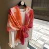 Spring, Autumn And Summer Neck Protection Scarf Cloak Silk Scarf Women'S Thin Long External Casual Decoration Scarf Shawl