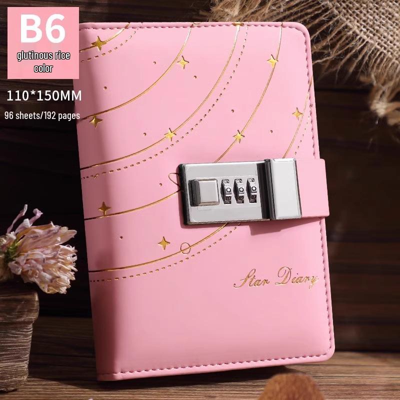 Minimalist Lock Diary & Notebook with Invisible Combination Closure for Students & Professionals