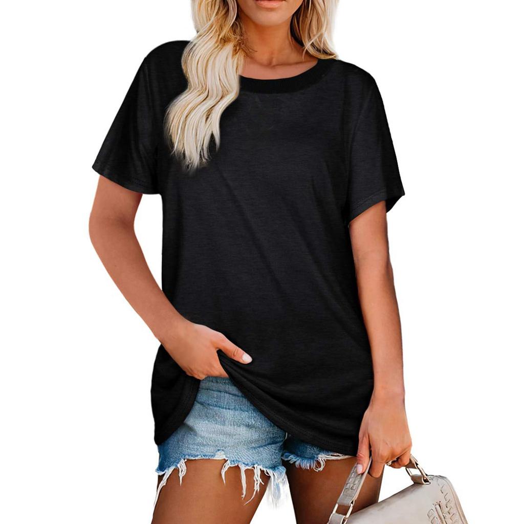 T-shirt Estive da Donna Vestibilità Larga Casual Manica Corta Top Morbidi Magliette Basic