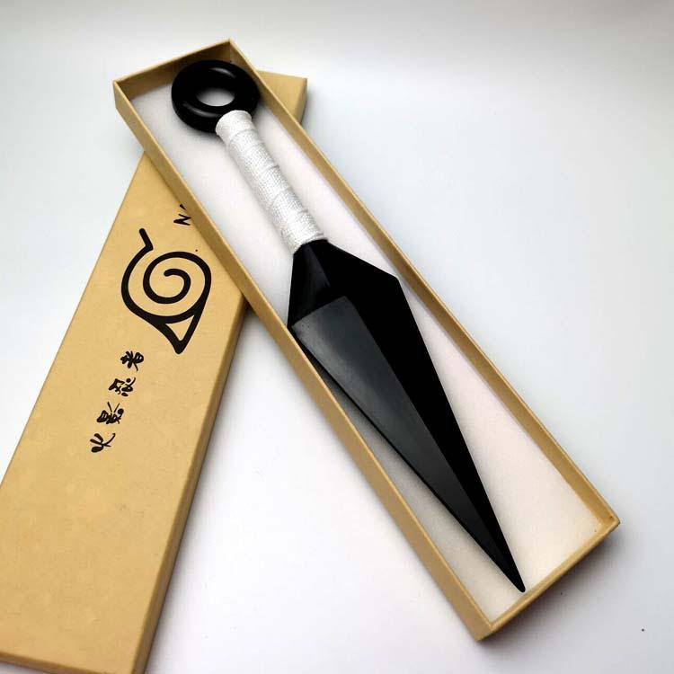 

Fire Ninja Weapons: Large Kunai & Shuriken Toys for Naruto Akatsuki and Sasuke Cosplay