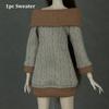Handmade Doll Knitted Sweater Mini Dressing Clothes Doll Accessories Tops  for 1/6 Doll
