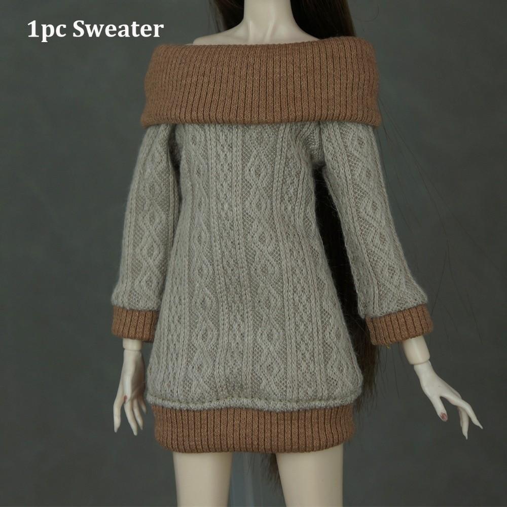 Handmade Doll Knitted Sweater Mini Dressing Clothes Doll Accessories Tops for 1/6 Doll