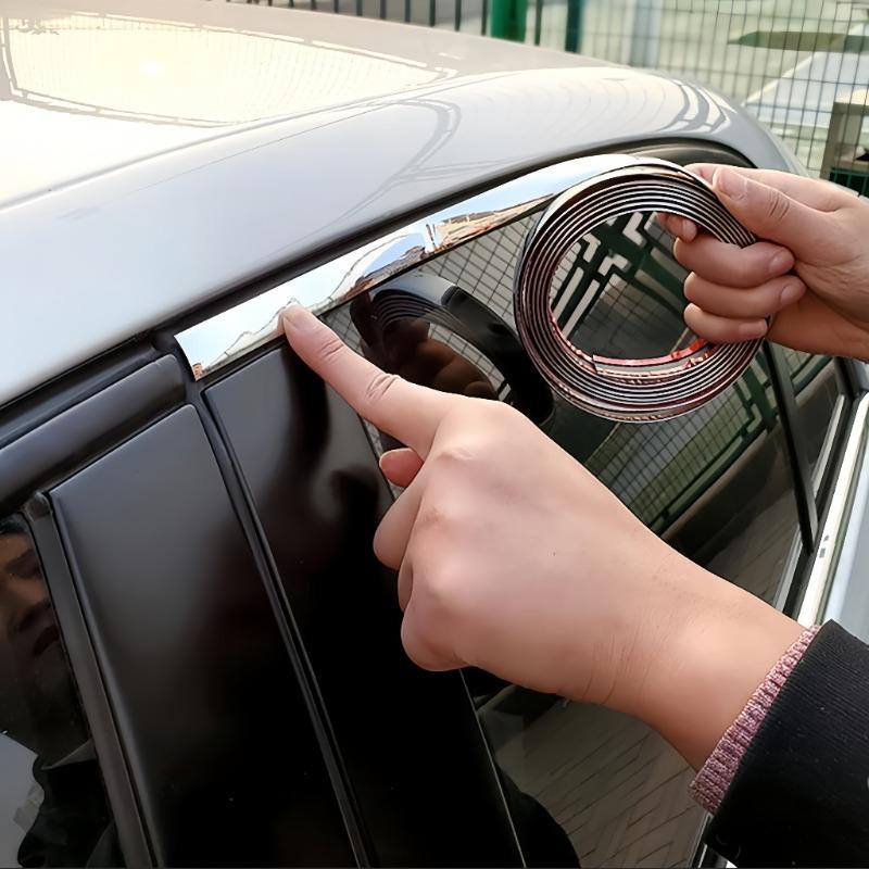 10/20MM Universal Electroplated Bright Strip,car Door Bumper Strip,decorative Silver Chrome Strip,anti-collision Design Window Trim Strip