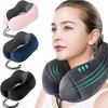 U Shaped Memory Foam Neck Pillow - Travel Cervical Support for Car & Office