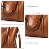 Women Handbag Tote Purse PU Leather Bag Fine Stitching Sturdy Hardware Proper Capacity Brown Free Size