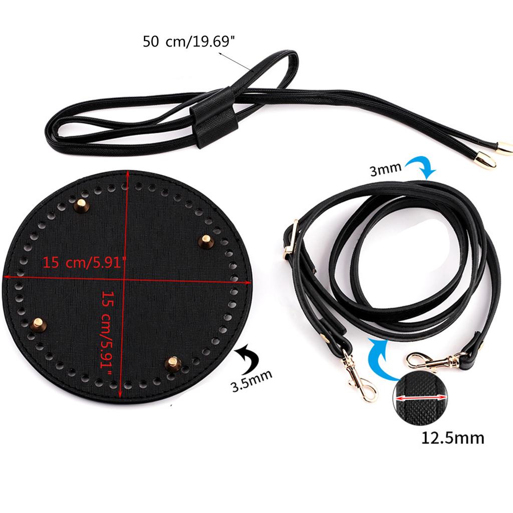 Sac Seau Shaper Tapis Sac Ceinture et Cordon de Serrage PU Sac Dumpling Accessoires de Sac Fait Main Coussin de Fond Base Sangle de Sac à Main