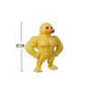 Neue Halloween 3D Muskelente Statue Schreibtischdeko, Niedliche Bücherregalfigur, Multifunktionales Indoor Weihnachts-Heimaccessoire