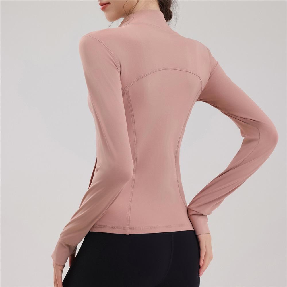 The New Yoga Pilates Jacket Is Slimming And Form-fitting, With A Stand-up Collar  High-end And Versatile Running, Fitness And Cycling Suit 
