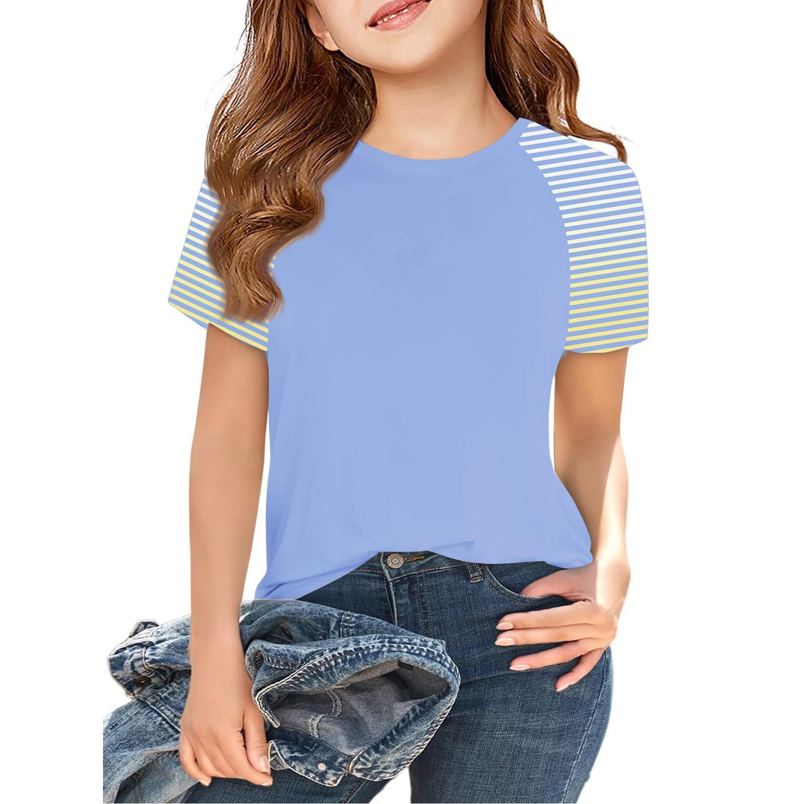 

Toddler Girl Boy T-Shirts Kids Top Boys And Girls Printed Short Sleeved T-shirt 2-12Y 130