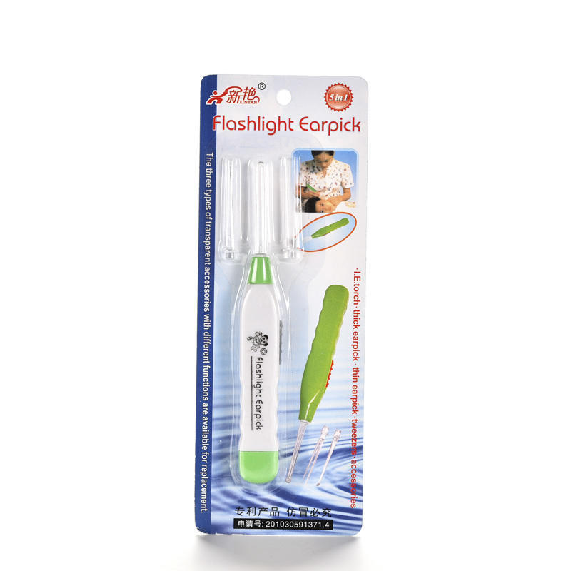 Earpick Led Flashlight Ear Wax Remover Cleaner Tool Curette New