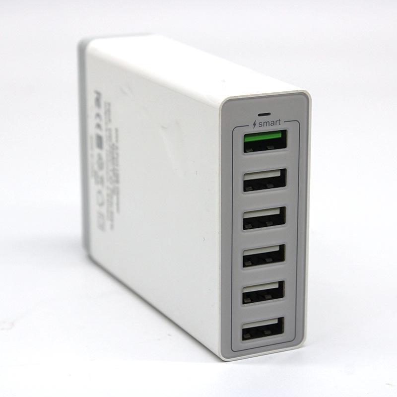 65W Multi-Port USB Charger, PD 20W Fast Charging, QC 3.0 Compatible with Apple & Huawei.
