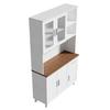 Kitchen Cabinet Visible Door Sideboard with Microwave Stand Opening Shelves Wine Drawer Design Pantry Storage Dining Room Furniture