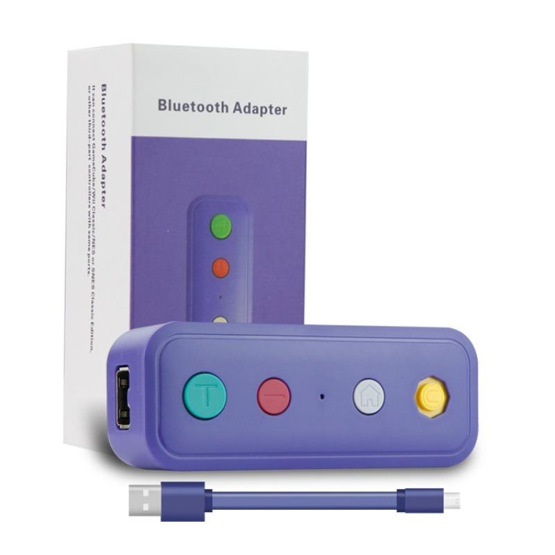 

Switch Bluetooth Converter Switch to WII NES SNES NGC Gamepad Converter фиолетовый