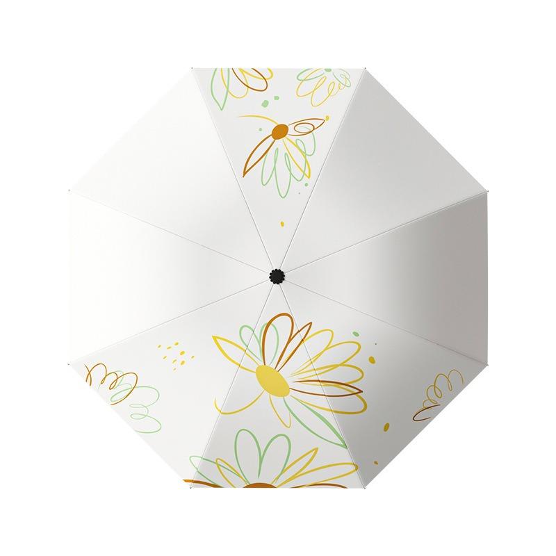 Small fresh umbrella High value sunscreen UV protection Sun umbrella Light portable folding umbrella Dual-purpose parasol