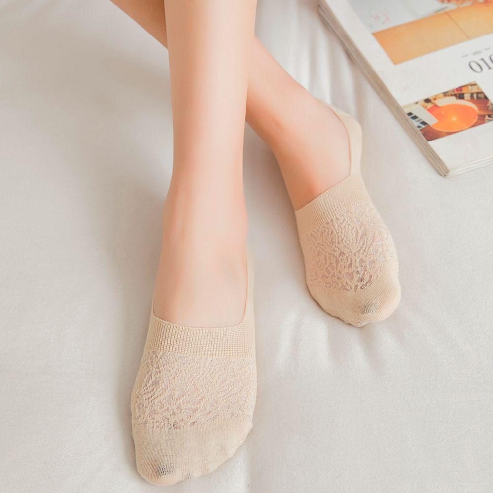Candy Color Non-slip Low Cut Breathable Invisible Boat Socks Cotton Ankle Hosiery