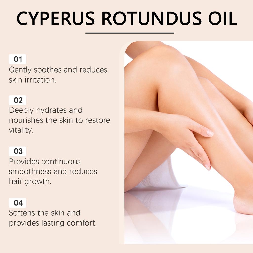 OceAura Cyperus Rotundus Oil Pore Shrinking Painless Hair Removal Armpit Leg Arm Moisturizing Anti Hair Growth Inhibiting Oil