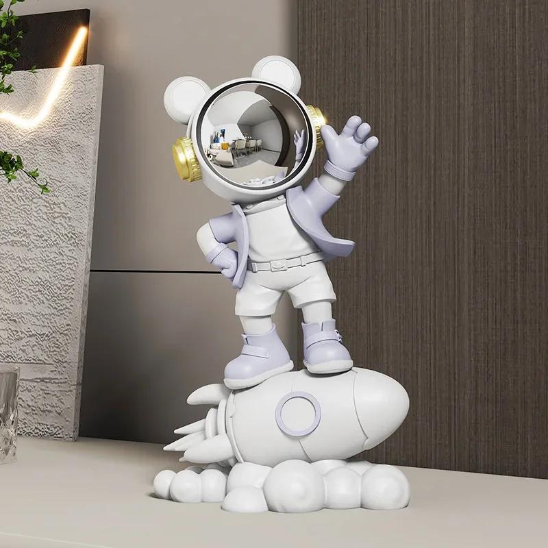 Astronaut Figure Statue Astronauts Sculpture Room Home Decoration Accessories Figurines for Interior living room decoration gift