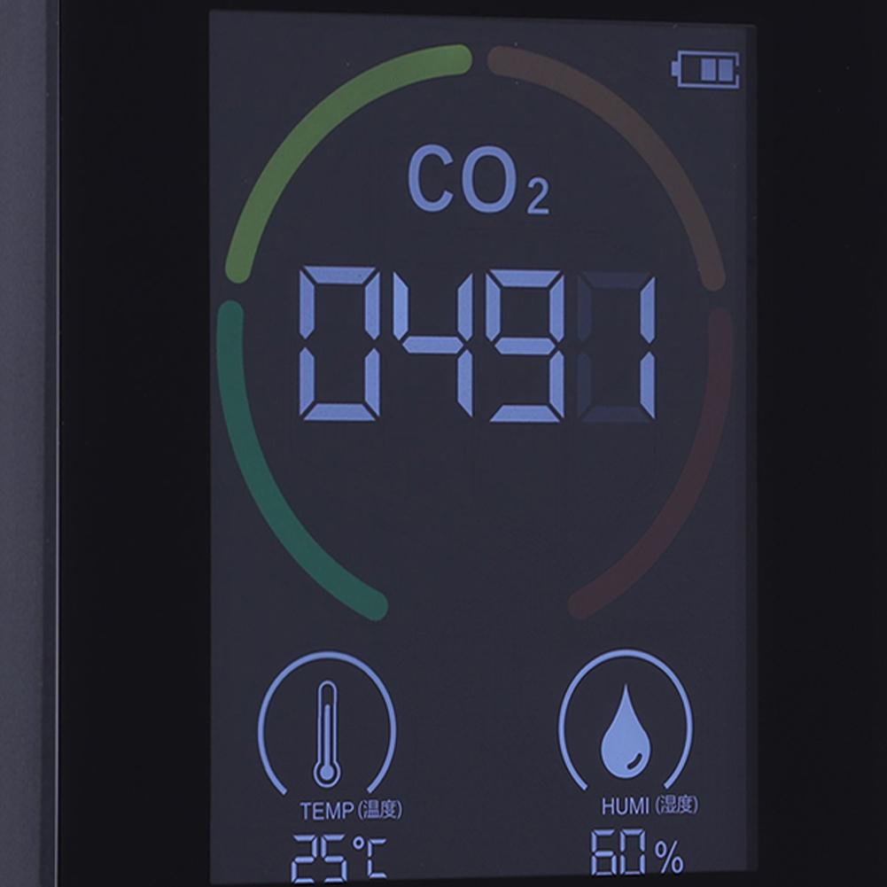 3-in-1 Digital Portable CO2 Meter Temperature Humidity Tester Air Quality Monitor CO2 Sensor for Home School Hotel Office Car
