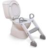 Reductor de WC - - STEP-UP - Asiento de aprendizaje para ir al baño - 2 niveles ajustables - Gris