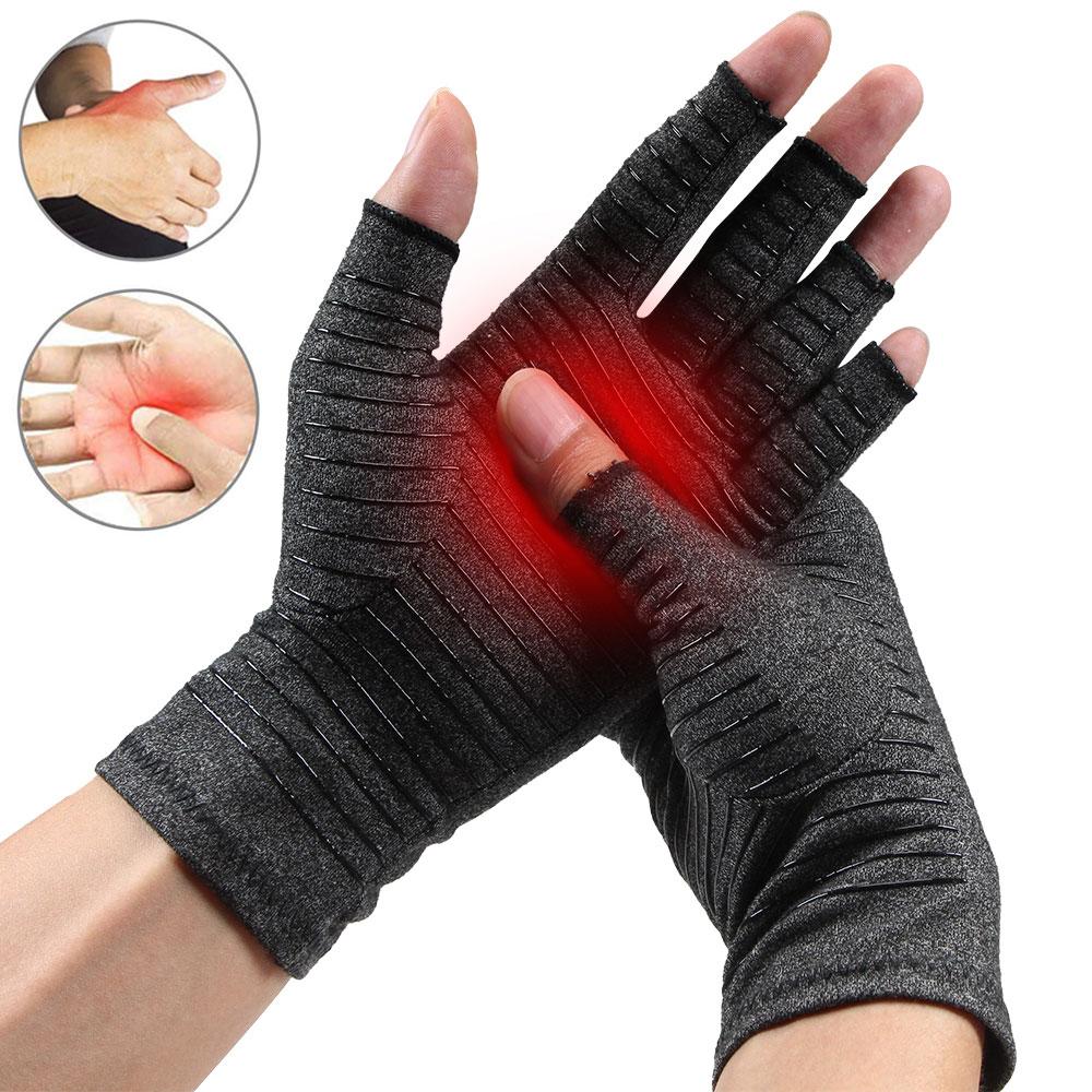 Copper Compression Arthritis Gloves Unisex Hand Pain Relief Support For Rheumatoid Osteoarthritis Carpal Tunnel