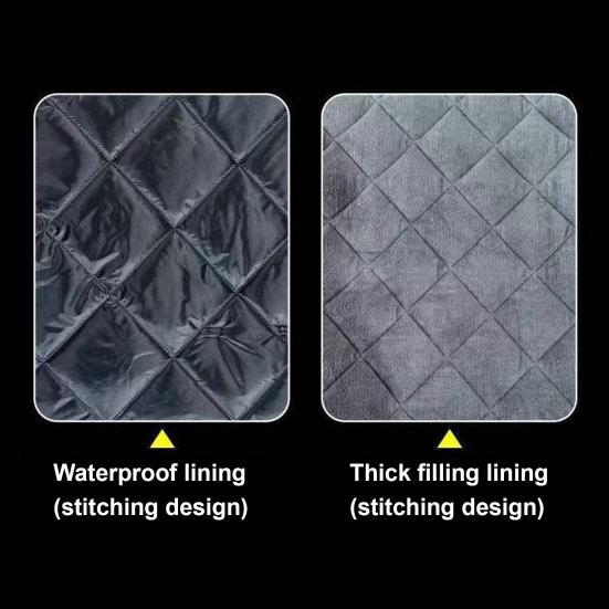 Winter Cow Blanket Waterproof Quilted Horse Blanket with Belly Wrap Windproof Plush Lined Turnout Blanket with Adjustable Buckles for Calves Horses