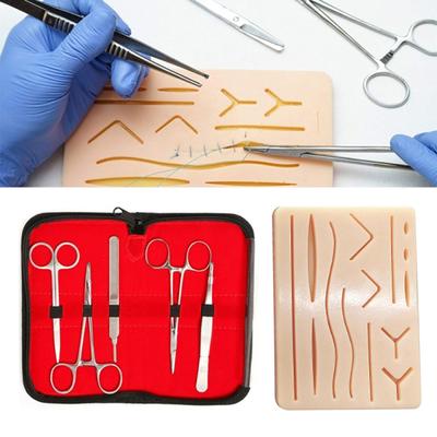 Souprava pro nácvik šití Šití lidské kůže Medic al Silicon Training Pad Tool