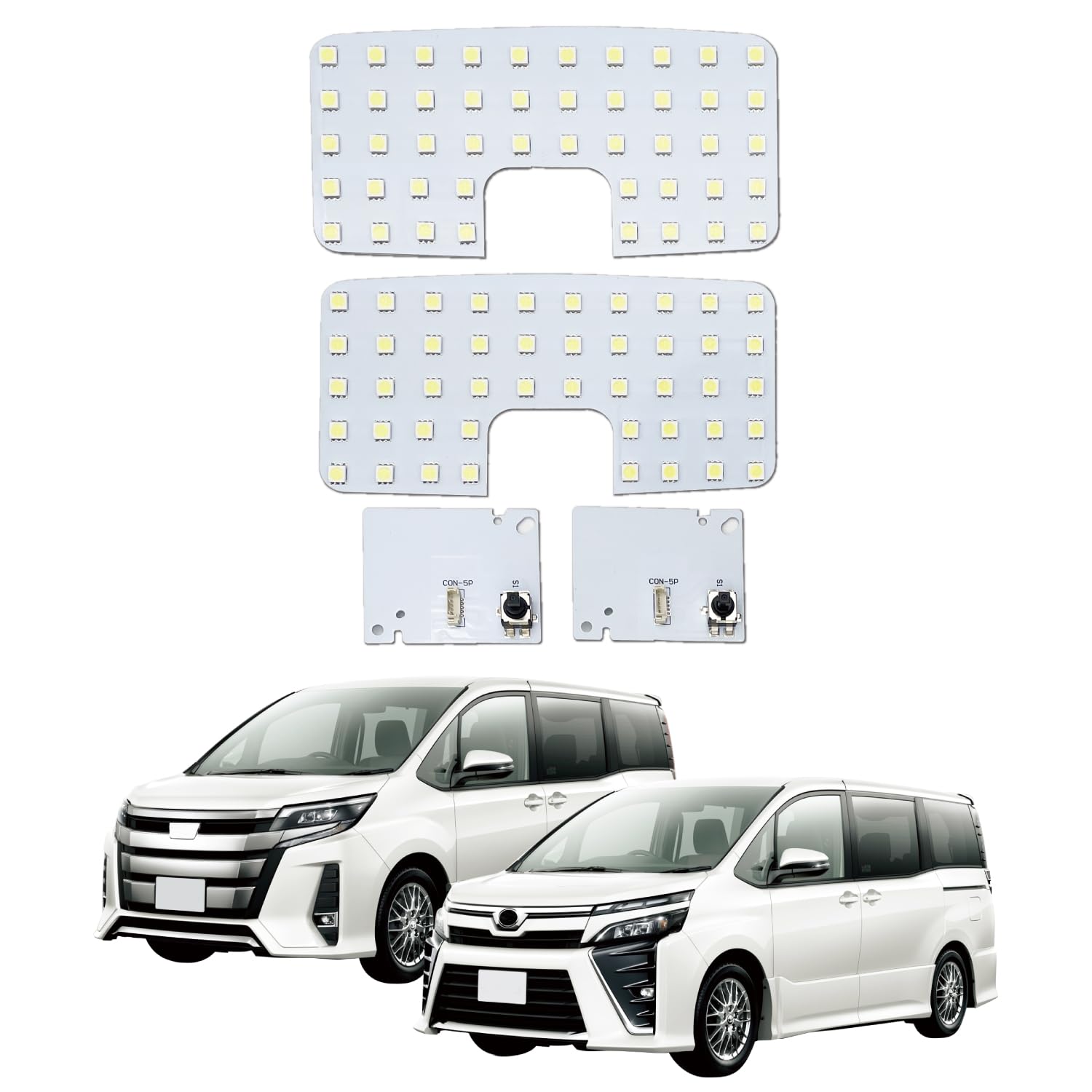 

Axs Высококачественный светодиодный внутренний свет для Toyota и Esquire 80 Noah, Voxy, (Поздние модели) (SRL-841) белый