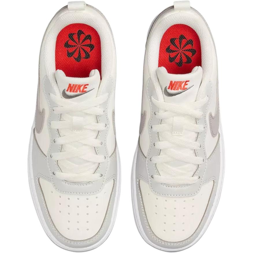 Nike Court Borough Low Comfortable Fashion Non-Slip Durable Low-Top Kids Skate Shoes Men Sneaker Gray White DV5456127