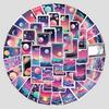 50 Cyber Planet Card Graffiti Stickers DIY Stationery Stickers Water Cup Computer Waterproof Decorative Stickers