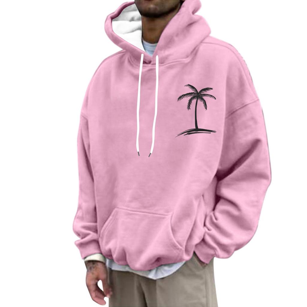 Men's Hooded Print Pattern Fashion Loose Men's And Women's Long Sleeve Hooded Sweatshirt