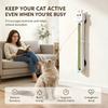Rechargeable Cord Teaser for Single-Feline and Several-Feline Homes, Automatic Moving Line Device with Flexible Household Positioning