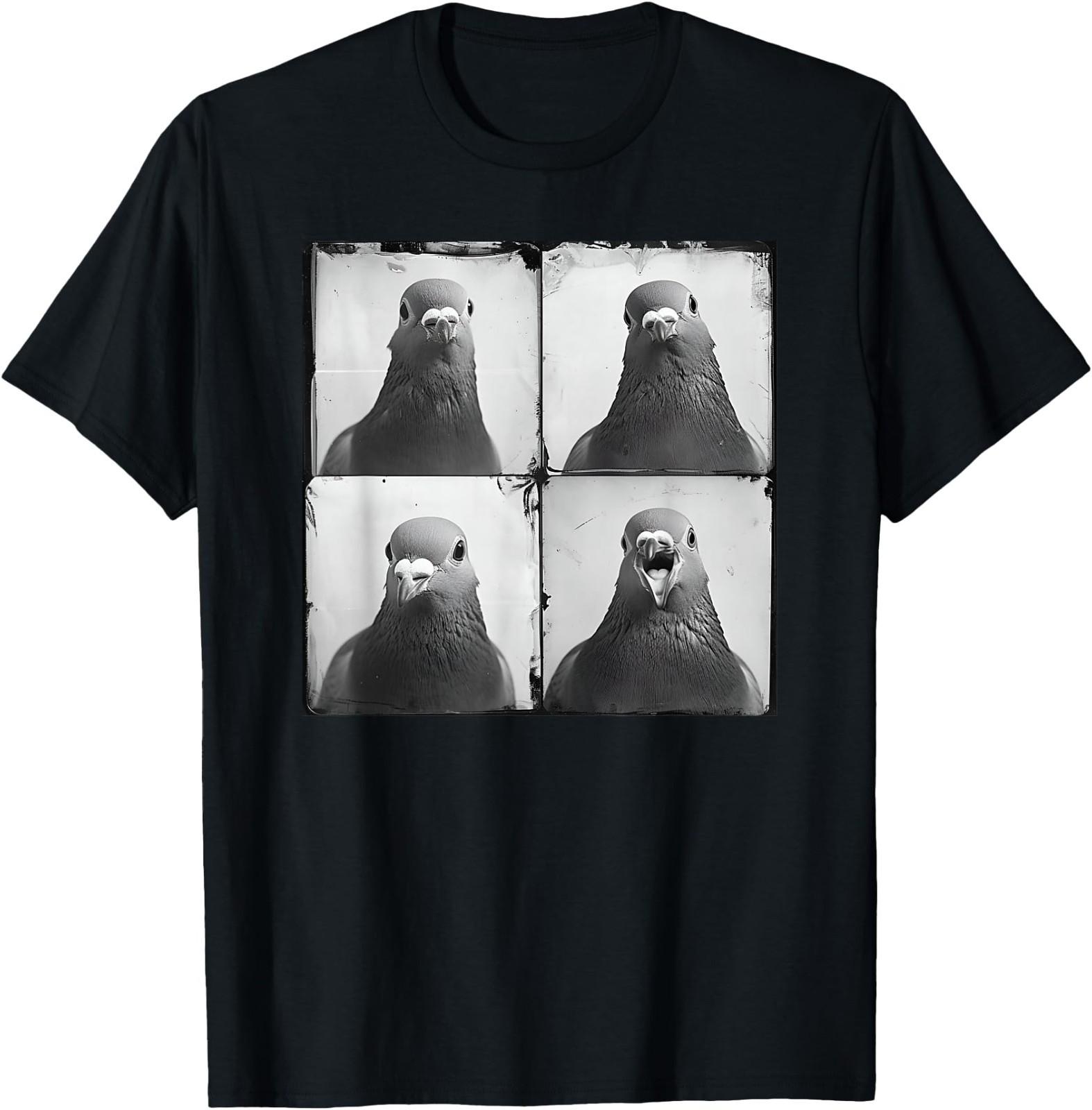 Pigeon Fancier Retro Portrait Keep Pigeons Funny Animal T-Shirt S