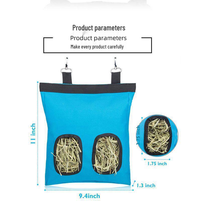 Pet Hay Bag for Rabbit, Guinea Pig, Chinchilla - Hanging Feeder Bag