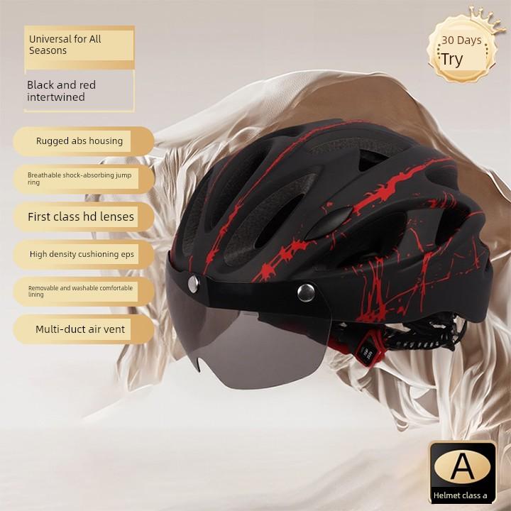 Cycling Helmet for Men and Women, Outdoor Sports Magnetic Goggles, Sun Protection and Insect Protection, Bicycle Safety Helmet 2026 New Model