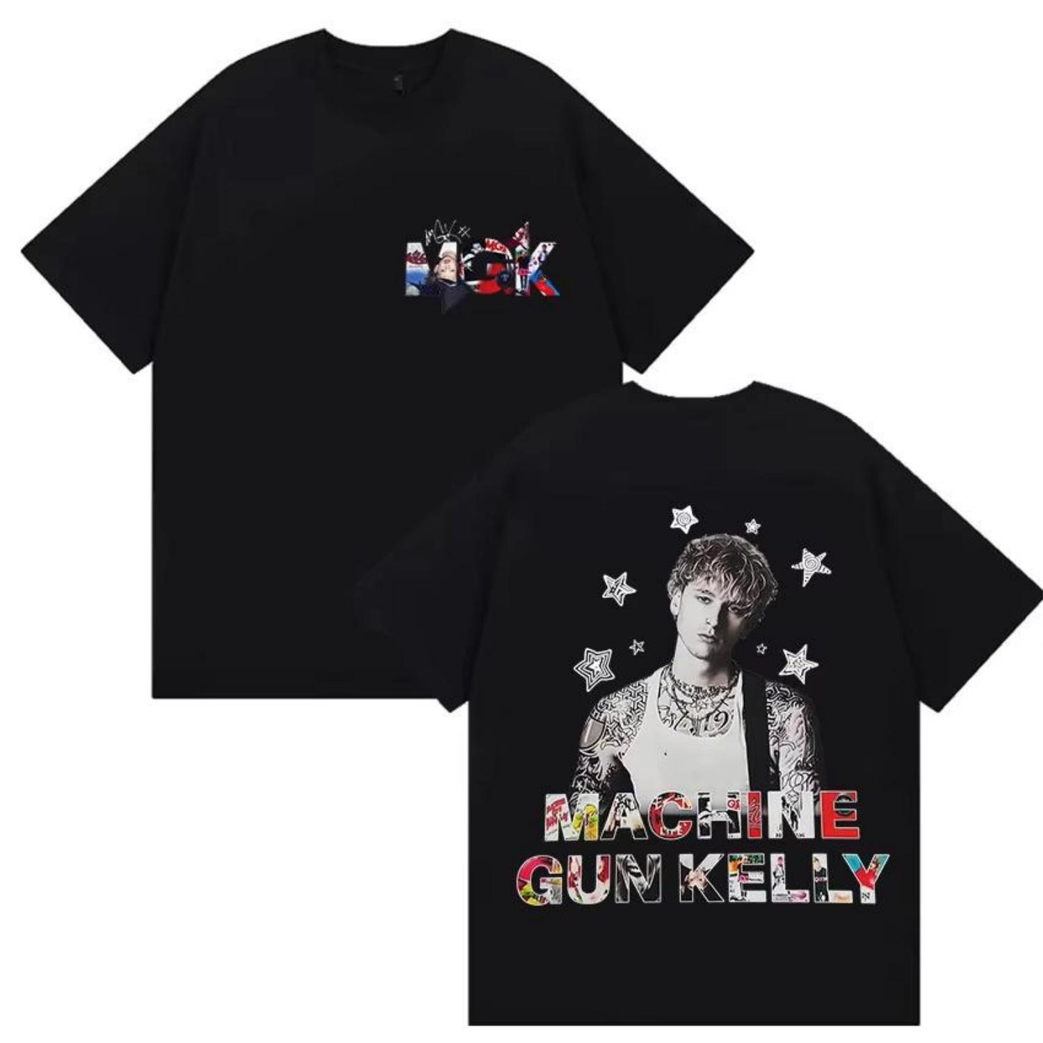 

Репер Machine Gun Kelly Альбом 2025 Нова Футболка Чоловічий одяг MGK Lost Americana Футболки Мода Подарунок для фанатів Футболка 100% Бавовна XXXXXL чорний