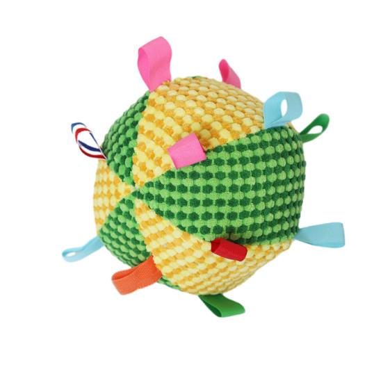 Dogs Sound Ball Puppy Toy Ball with Built-in Bell Chew-Friendly Toss And Fetch Ball for Dogs Training Interactive Play Boredom Relief