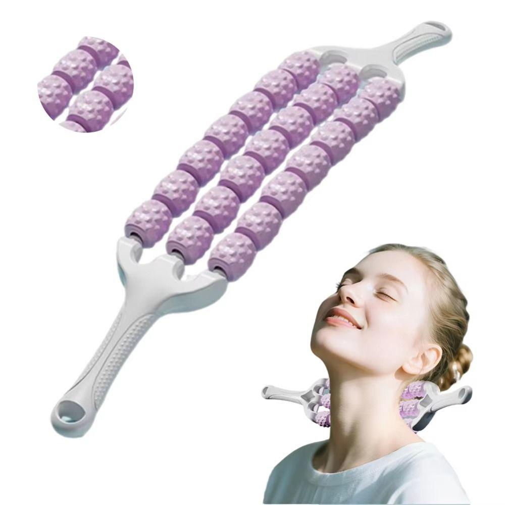 

Multifunction Yoga Massage Stick Fitness Fascia Stick Nirvana Stick Curved Massage Roller Forearms рожевий
