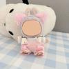 [Cloth Only] 17cm Doll Clothes Cartoon Toy Kitten Hairband Sweet Overalls Set Clothing Set Replacement Exquisite Accessories