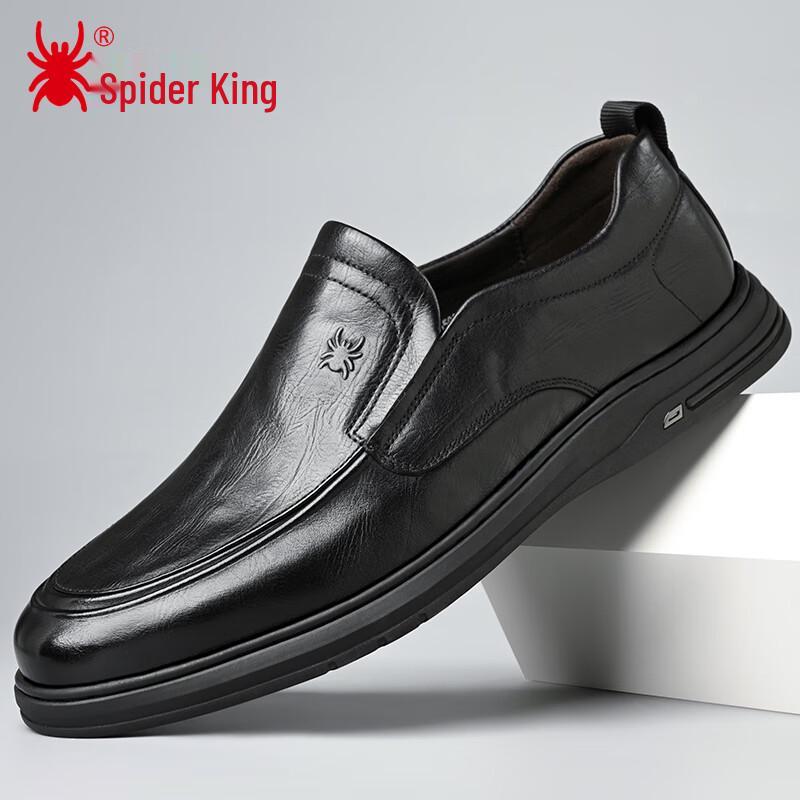 Spider King Men s Casual Slip-On Leather Shoes 41